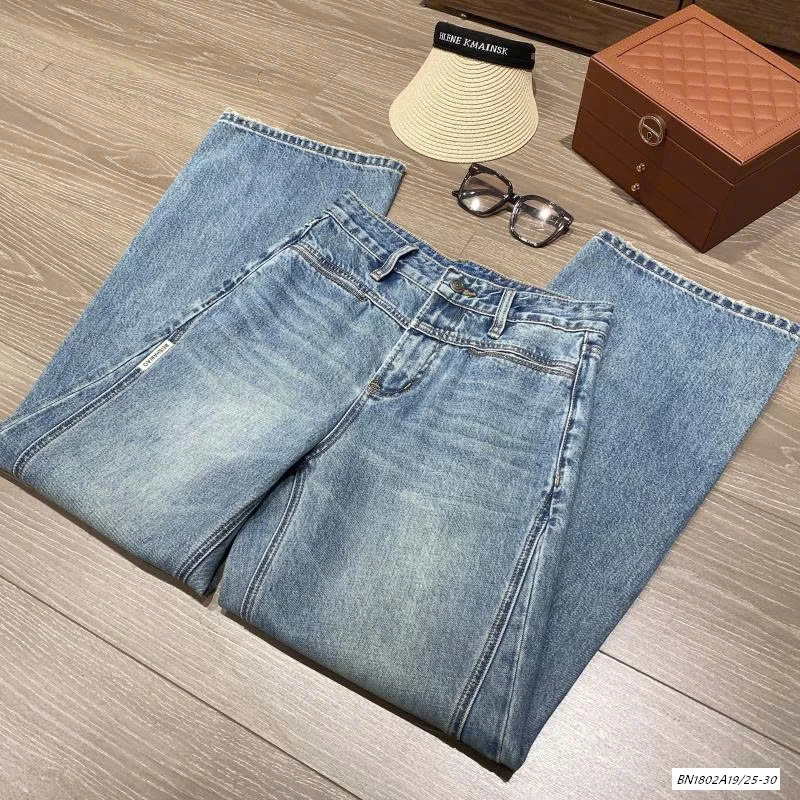 JEANS SUÔNG GÂN TRƯỚC