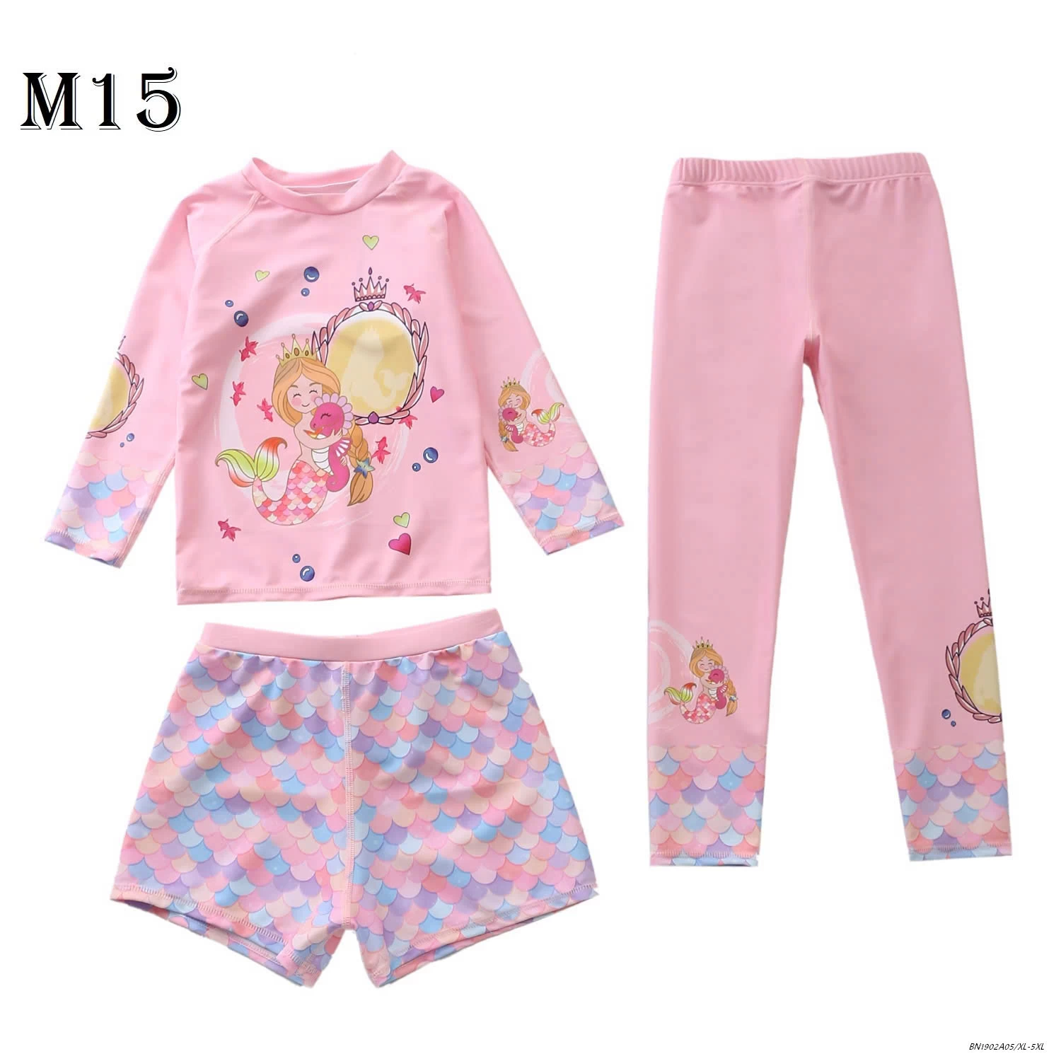 SET ĐỒ BƠI BÉ GÁI 3 CHI TIẾT