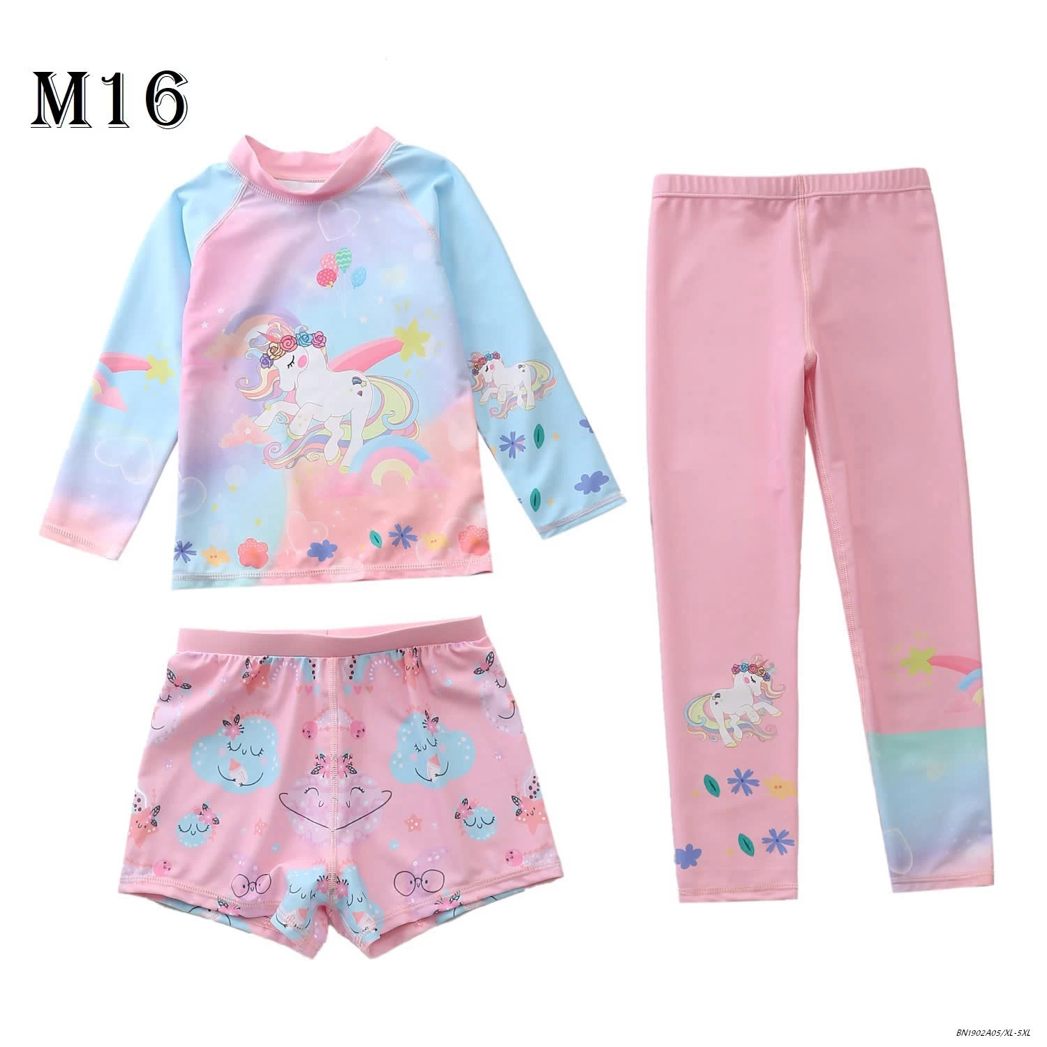 SET ĐỒ BƠI BÉ GÁI 3 CHI TIẾT