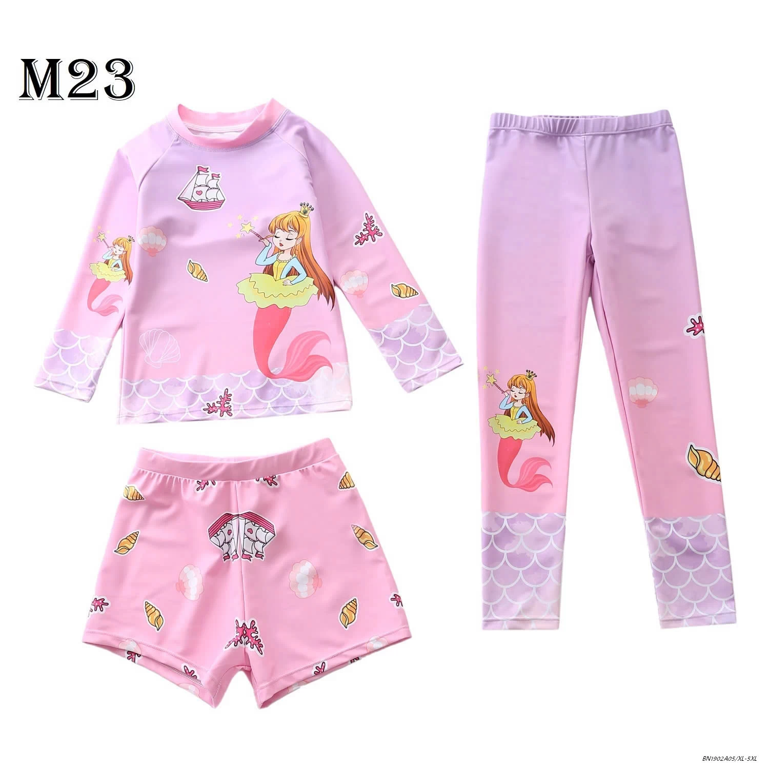 SET ĐỒ BƠI BÉ GÁI 3 CHI TIẾT