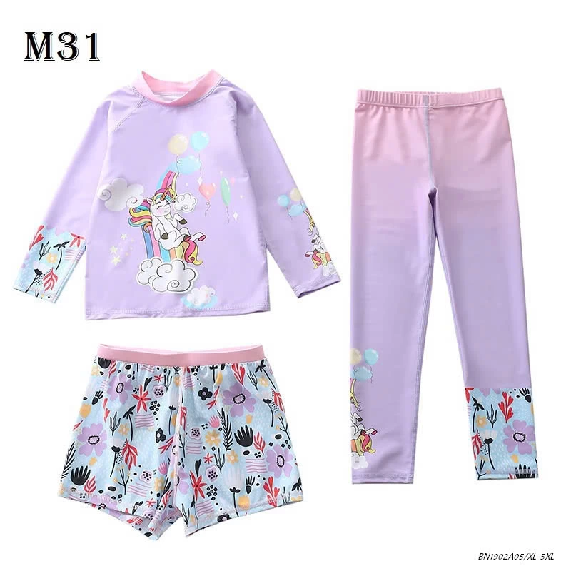 SET ĐỒ BƠI BÉ GÁI 3 CHI TIẾT