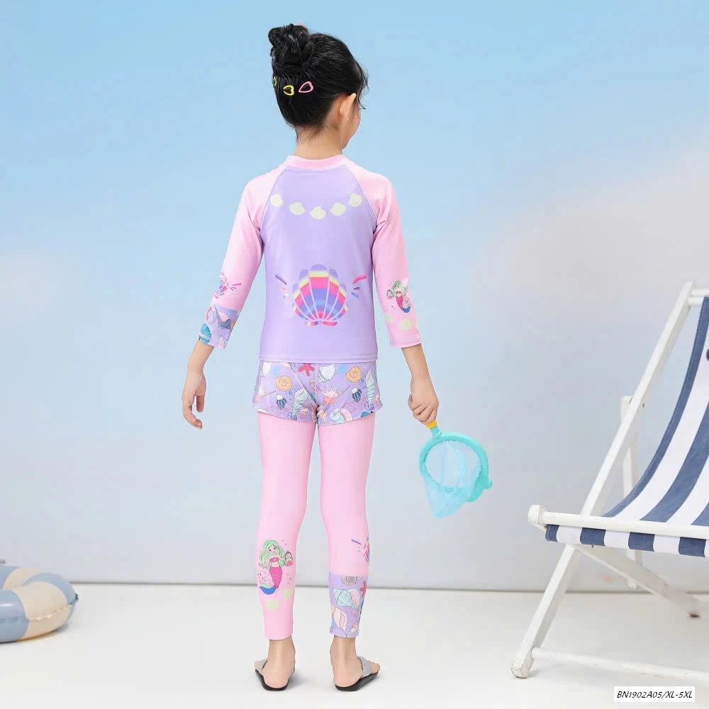 SET ĐỒ BƠI BÉ GÁI 3 CHI TIẾT