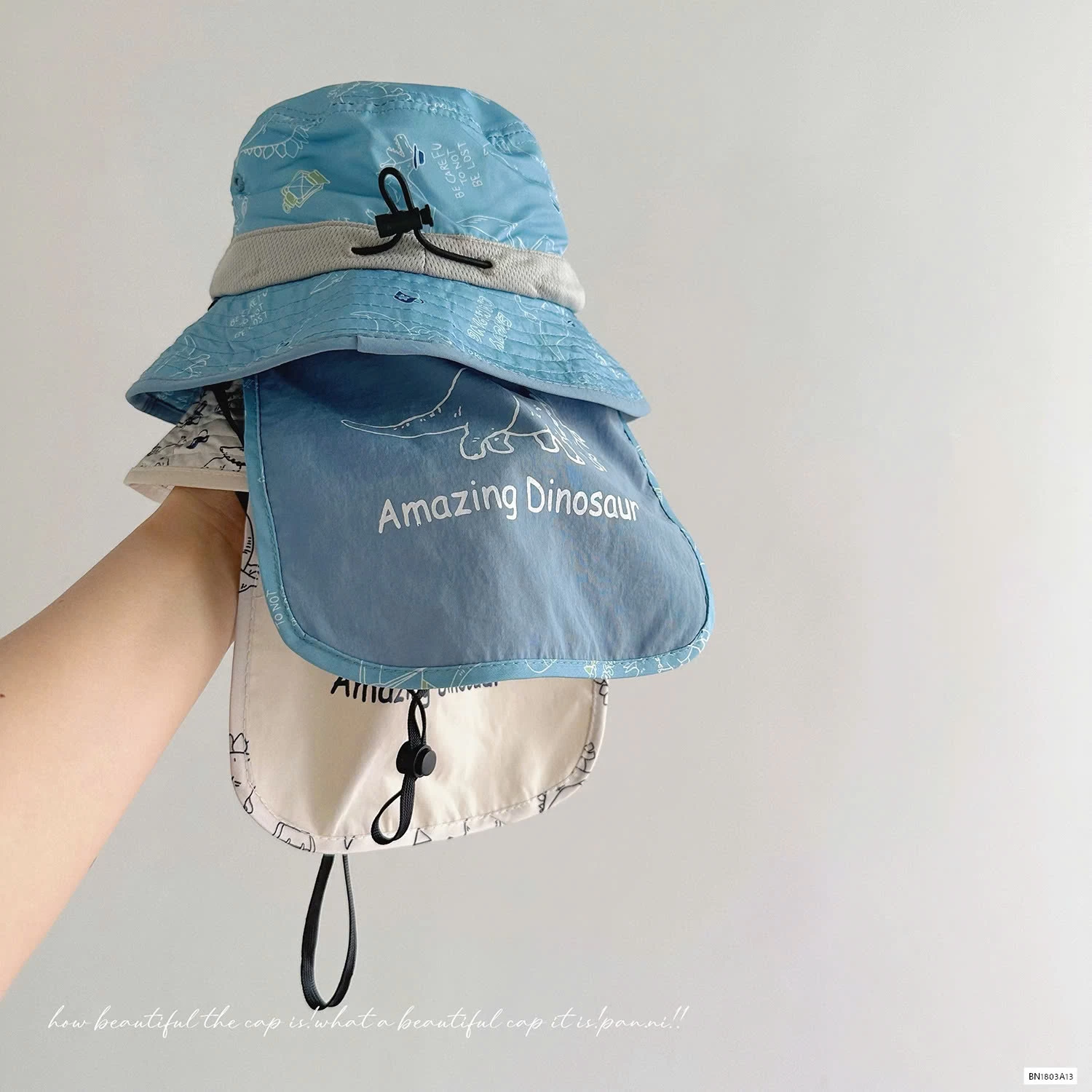 MŨ CHỐNG NẮNG KÈM VẠT CHE KHỦNG LONG