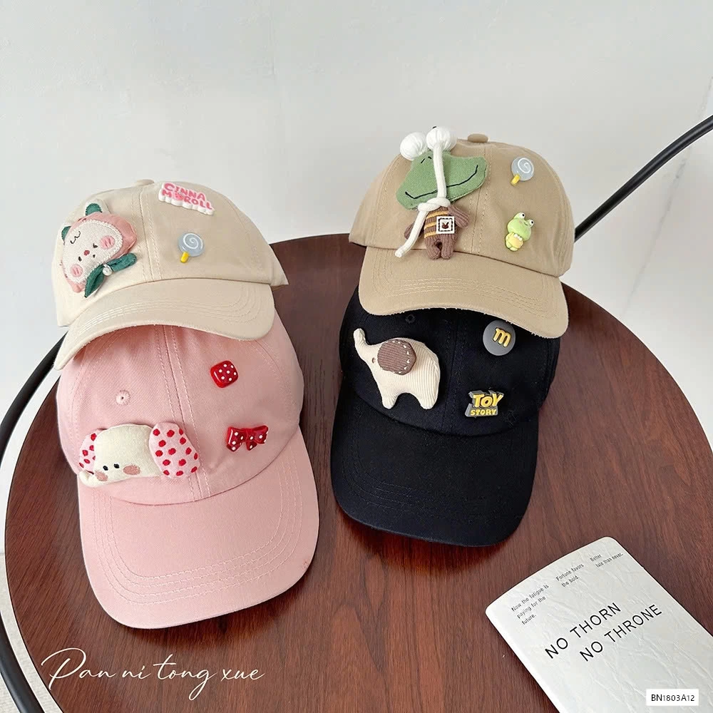 MŨ KẾT GẮN GẤU BÔNG