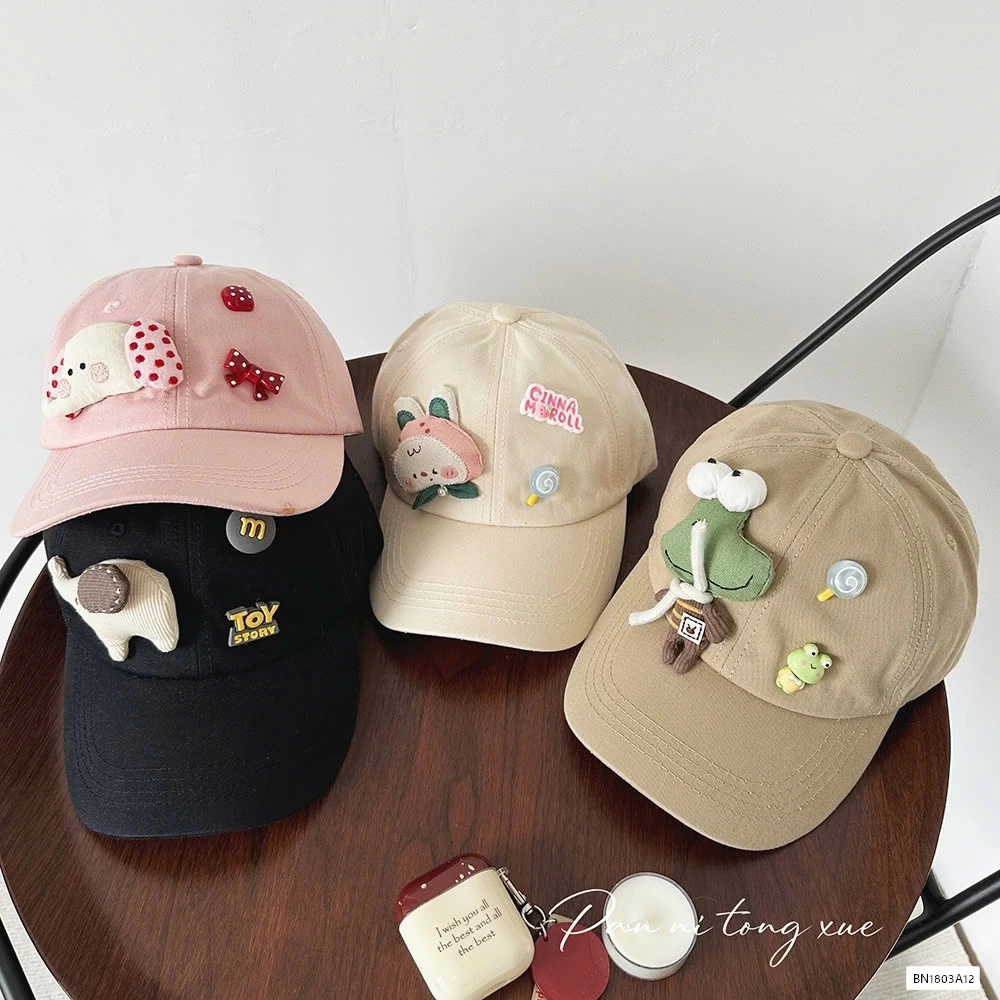 MŨ KẾT GẮN GẤU BÔNG