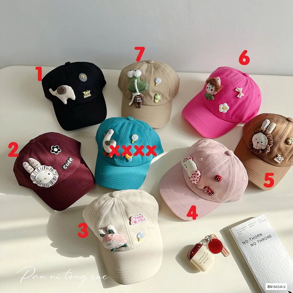 MŨ KẾT GẮN GẤU BÔNG