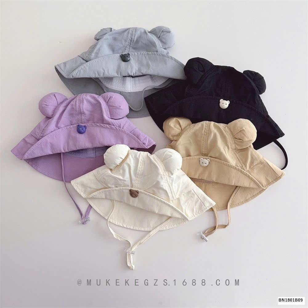 MŨ BÈO TAI GẤU KÈM QUAI