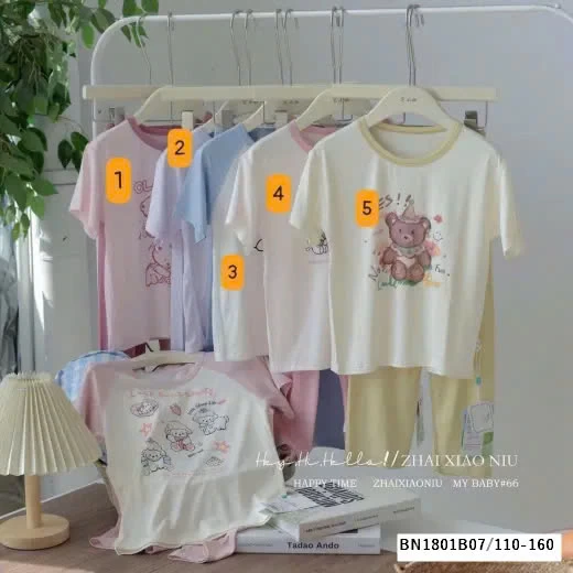 Bộ mặc nhà hàn quốc cho bé