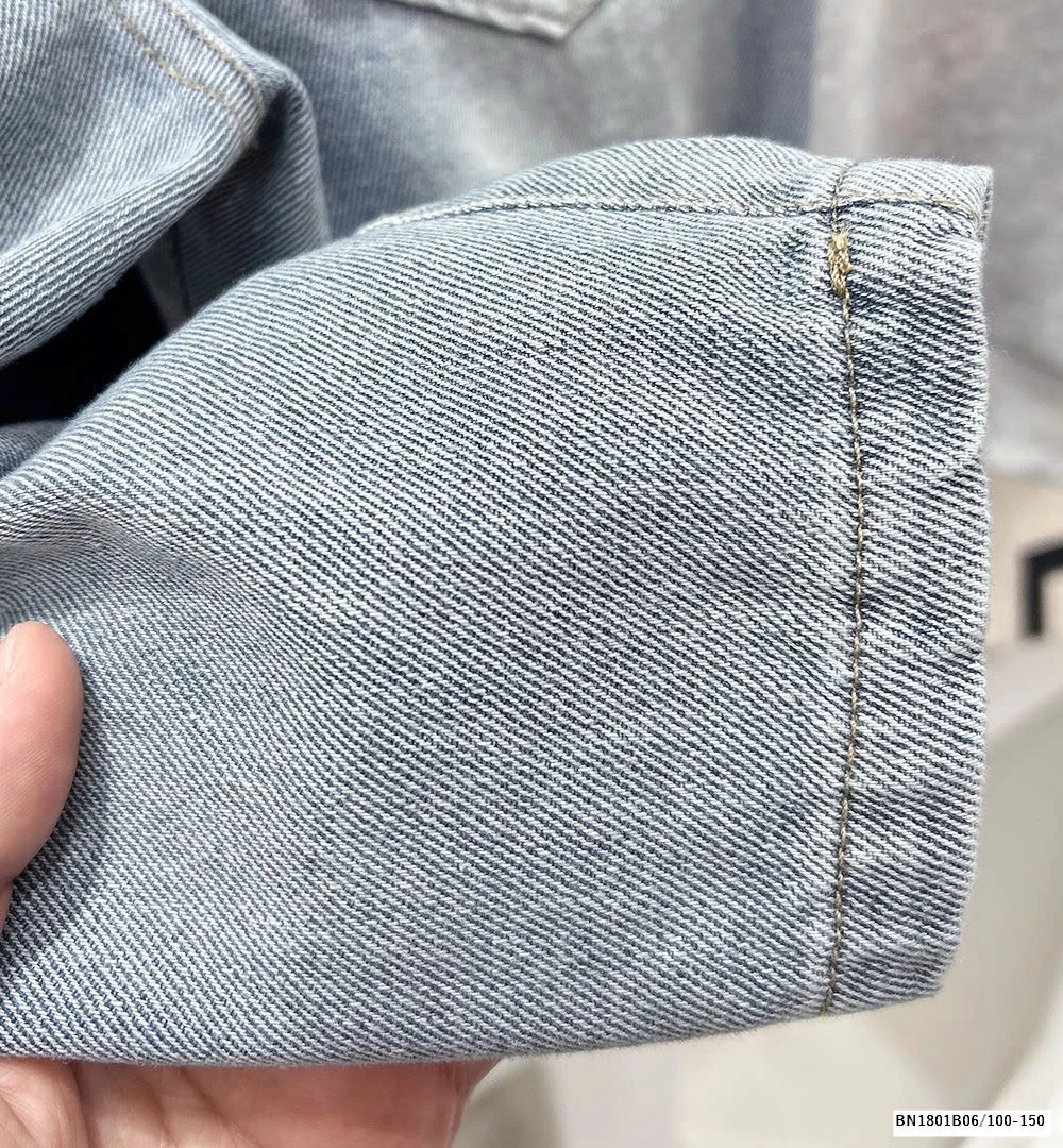 QUẦN JEAN DÀI THÊU TÚI BẠC MÀU