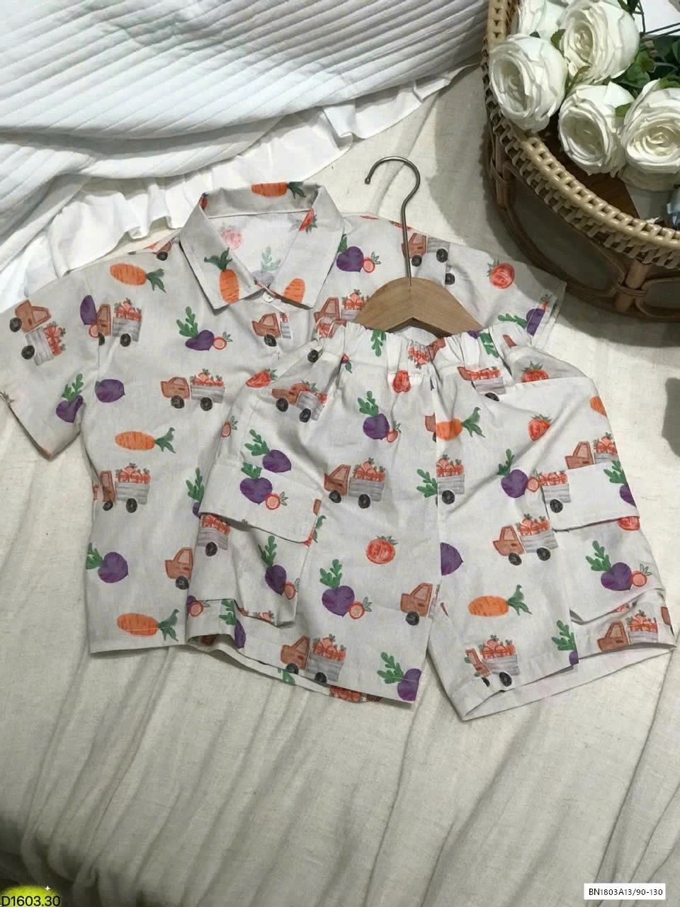 SET BỘ BÉ HOẠ TIẾT LINANXI