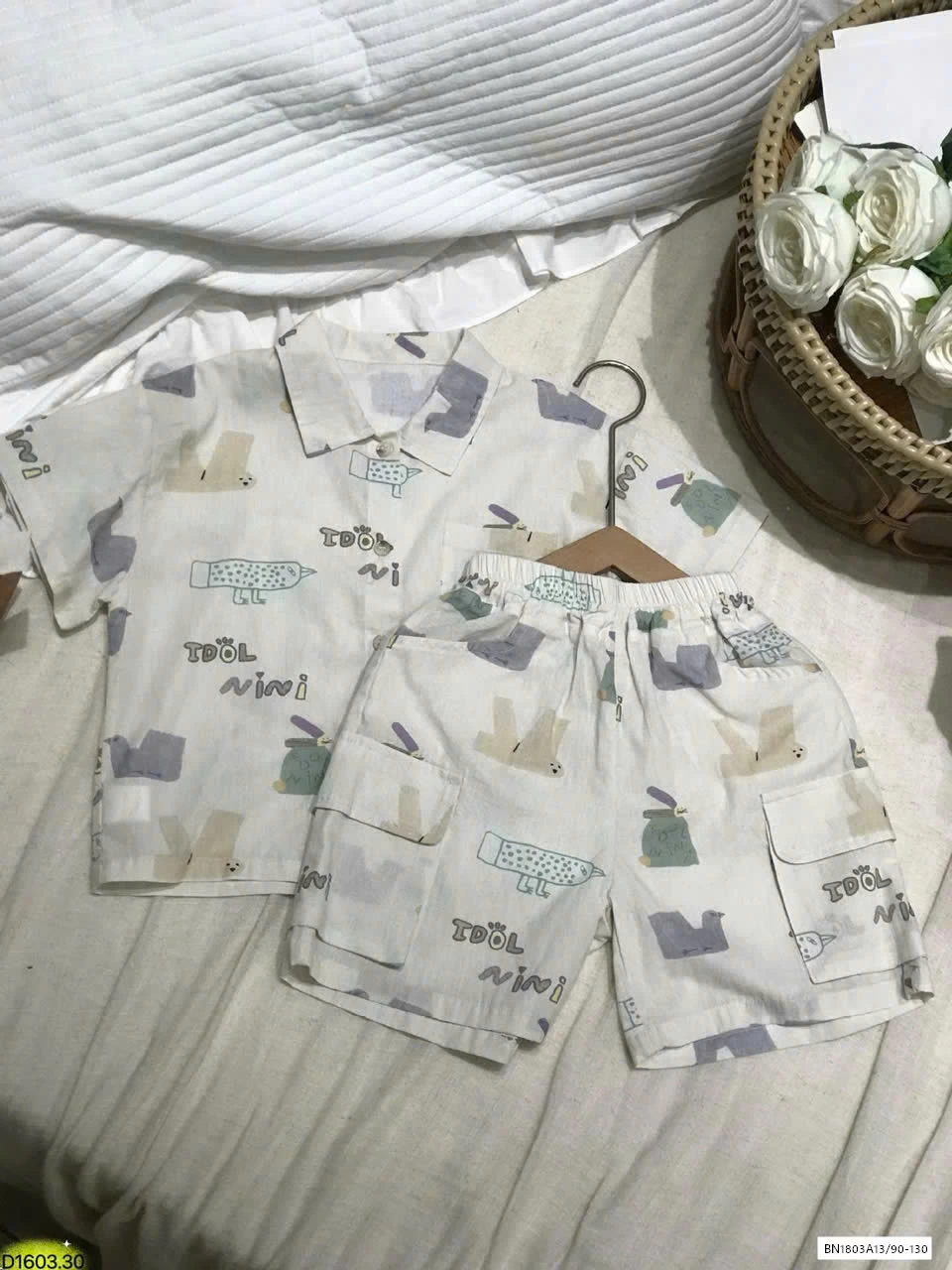 SET BỘ BÉ HOẠ TIẾT LINANXI