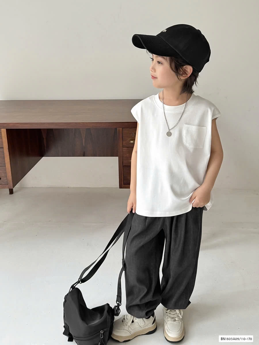 TANKTOP TRƠN MÀU TÚI NGỰC