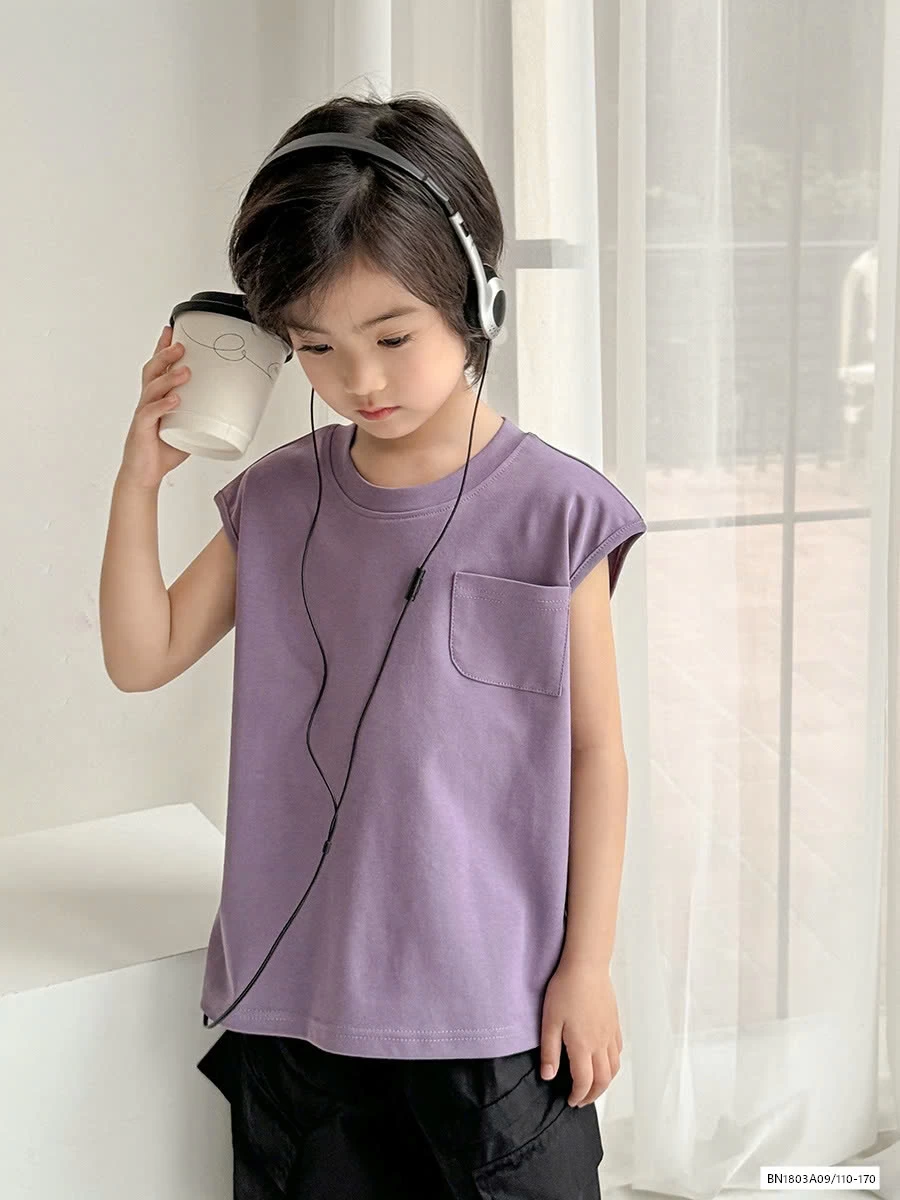 TANKTOP TRƠN MÀU TÚI NGỰC