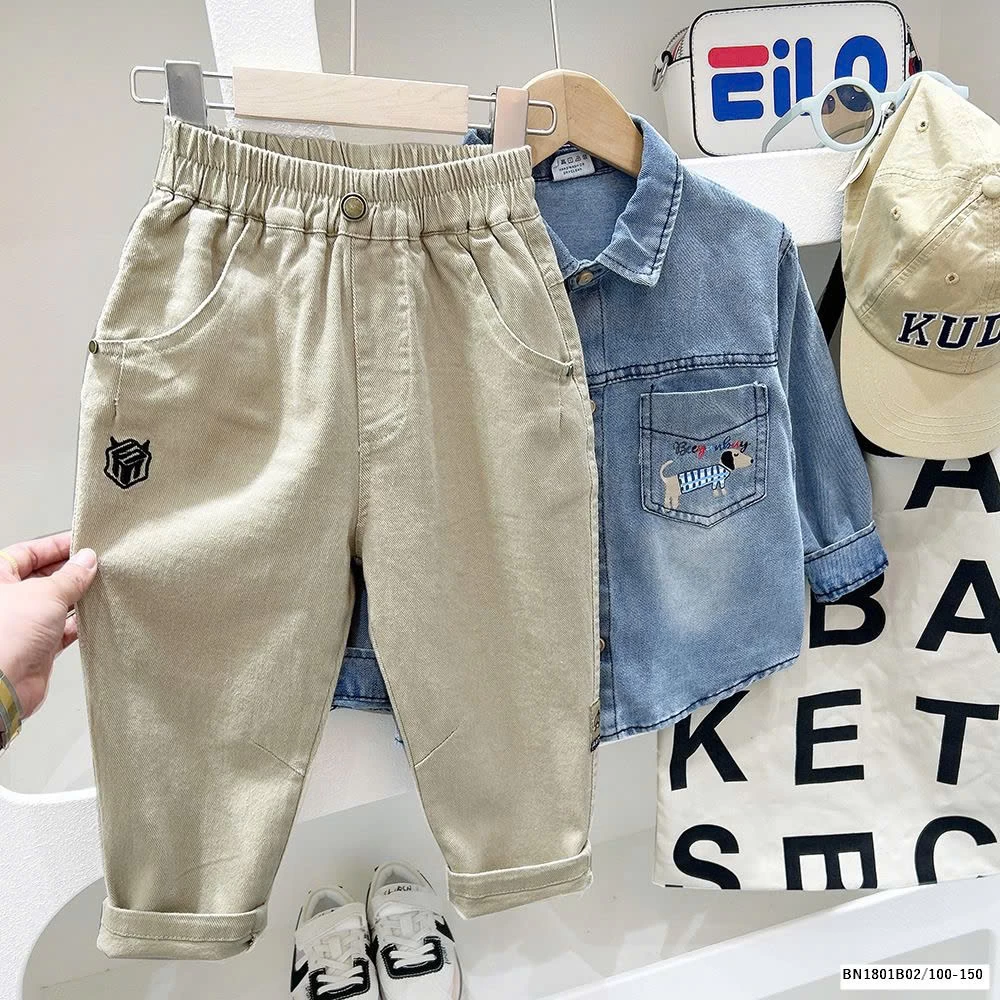 QUẦN KAKI CẠP CHUN THÊU TRANFORMER