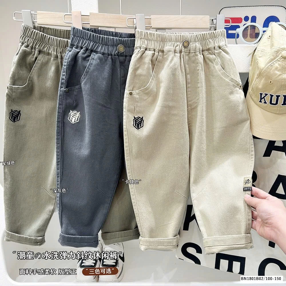 QUẦN KAKI CẠP CHUN THÊU TRANFORMER