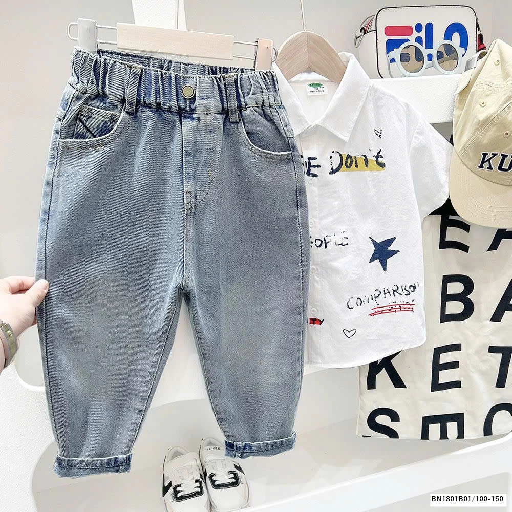 QUẦN JEAN BAGGY BẠC MÀU KACADY