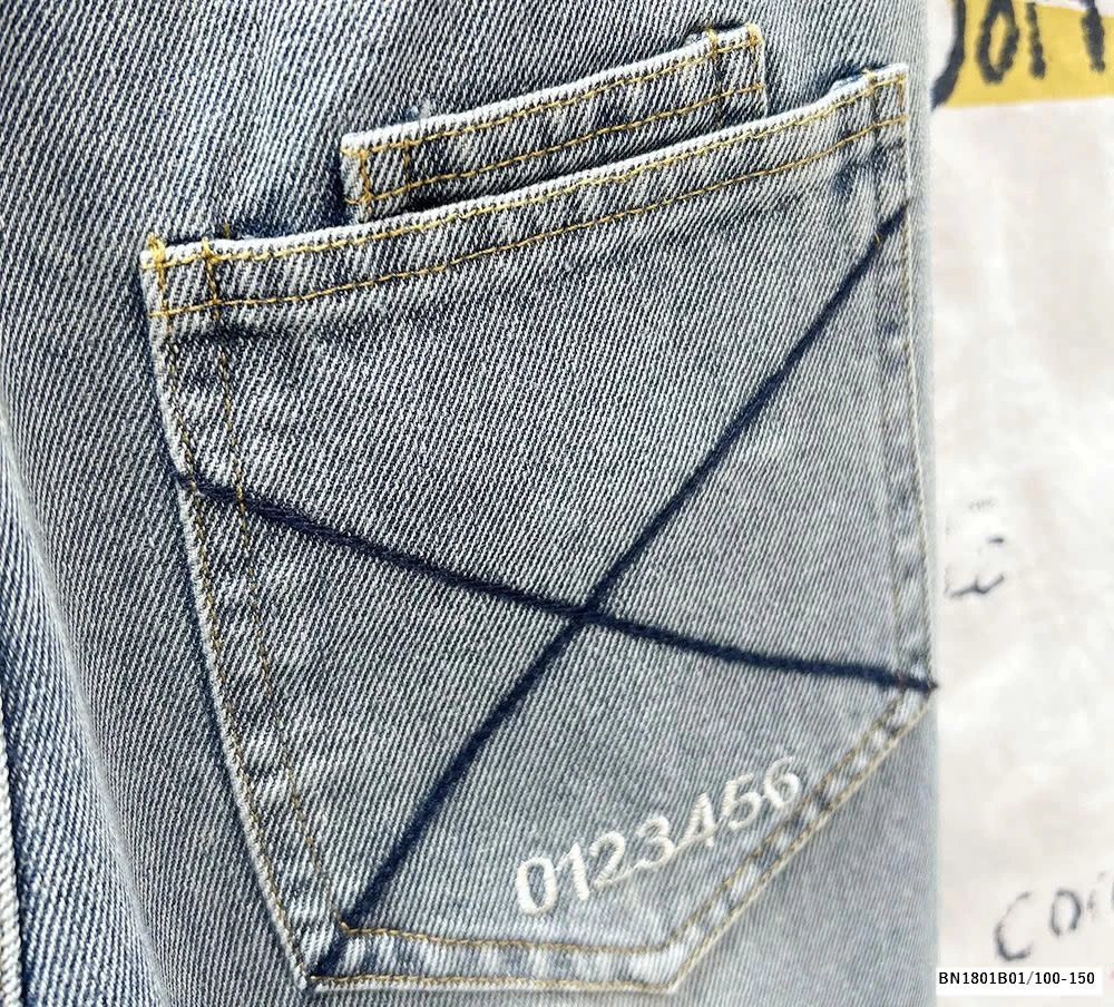 QUẦN JEAN BAGGY BẠC MÀU KACADY