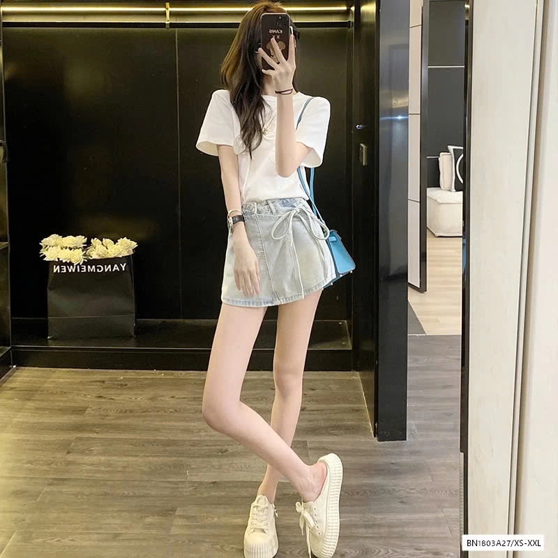 QUẦN SHORT JEANS GIẢ VÁY