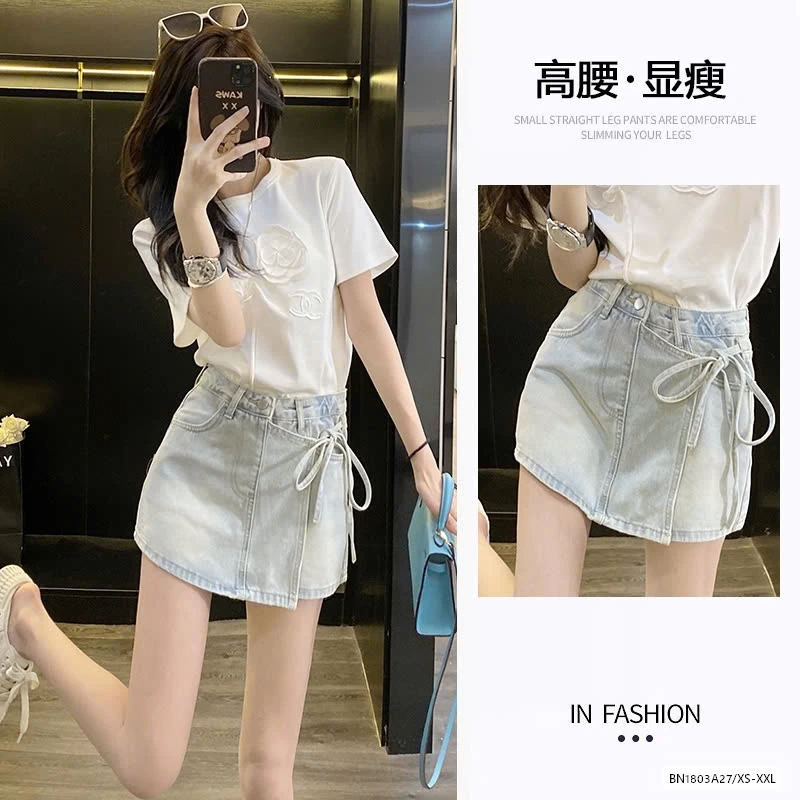 QUẦN SHORT JEANS GIẢ VÁY