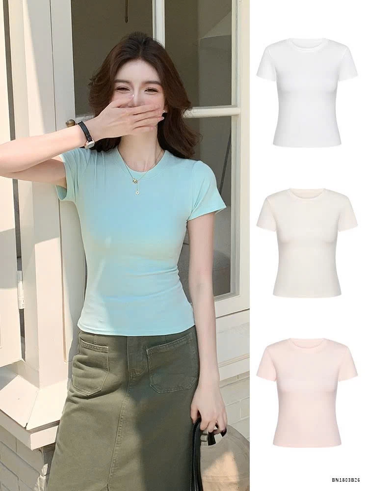 ÁO THUN TRƠN CỔ TRÒN