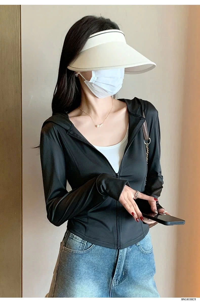 ÁO KHOÁC MỎNG CHỐNG NẮNG DÁNG NGẮN