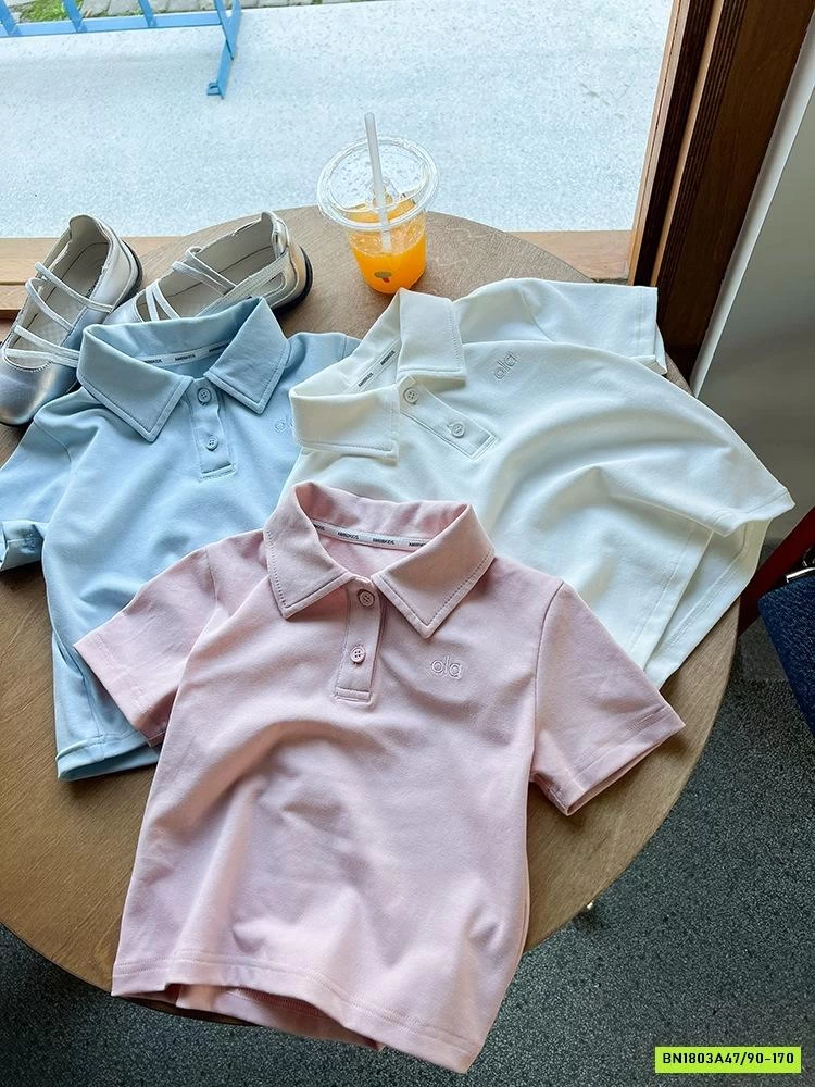 POLO CROPTOP THÊU OLA 25D156 AMBB