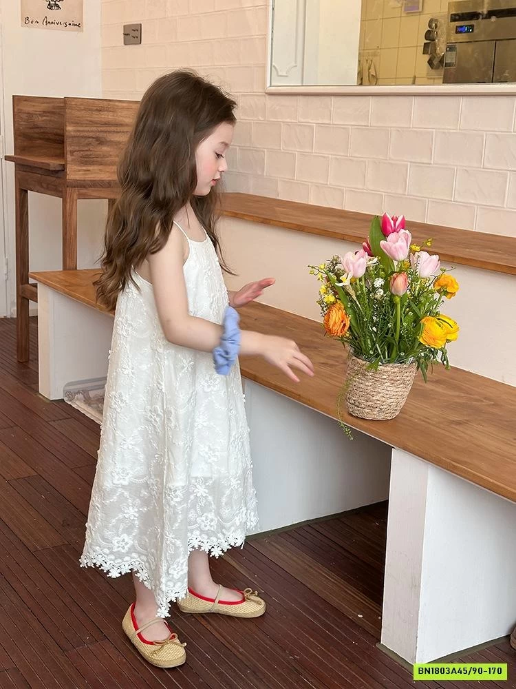 ĐẦM 2 DÂY THÊU NỔI 25B004 AMBB