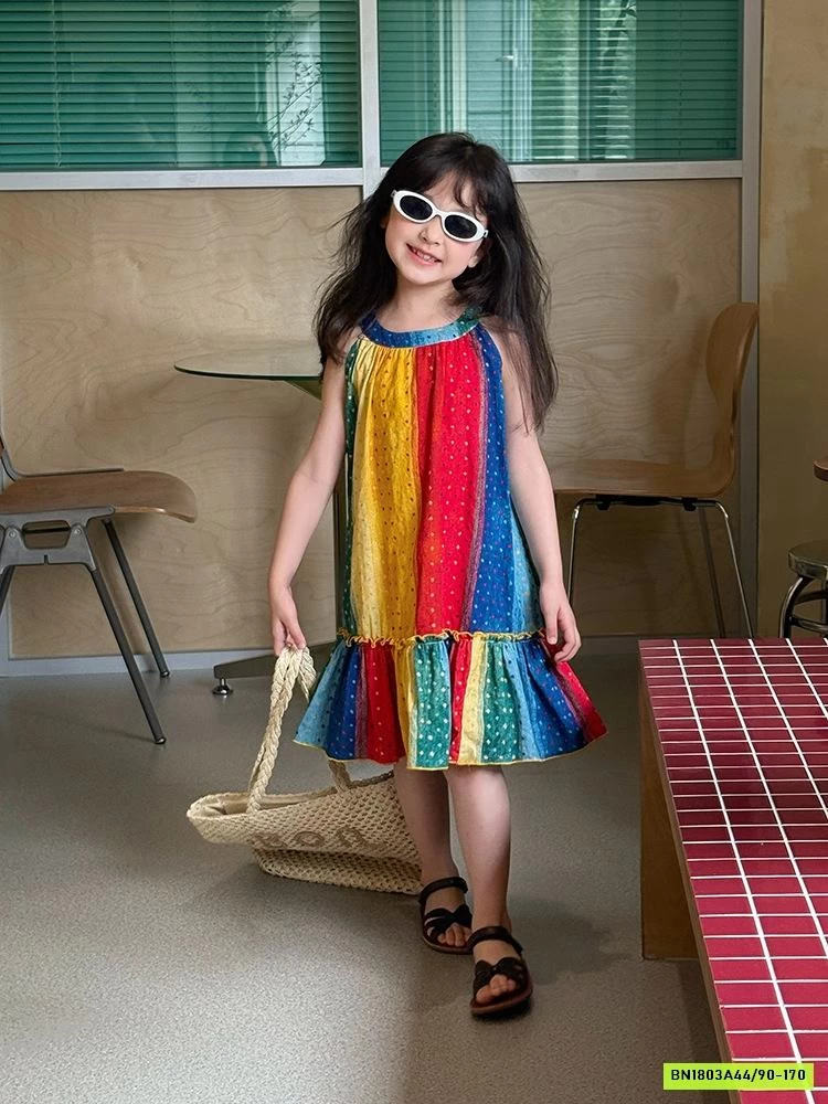 ĐẦM MAXI ĐUÔI CÁ CỔ YẾM 25D078 AMBB