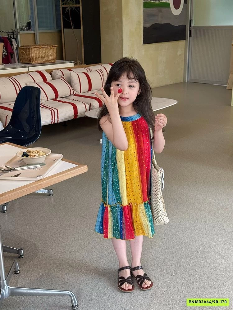 ĐẦM MAXI ĐUÔI CÁ CỔ YẾM 25D078 AMBB