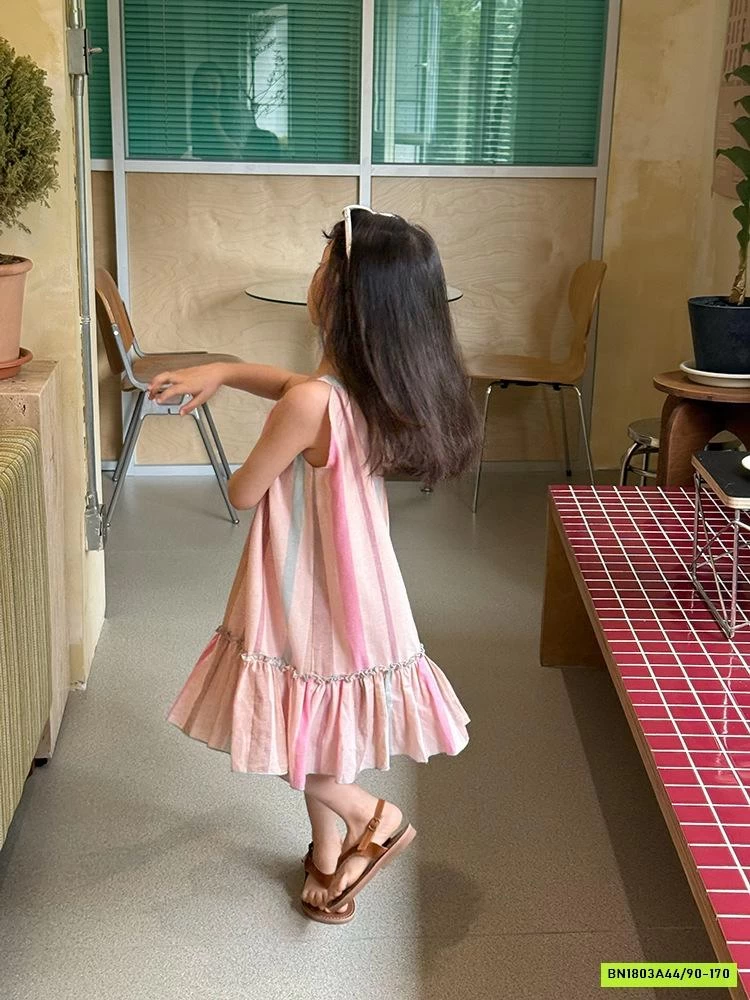 ĐẦM MAXI ĐUÔI CÁ CỔ YẾM 25D078 AMBB