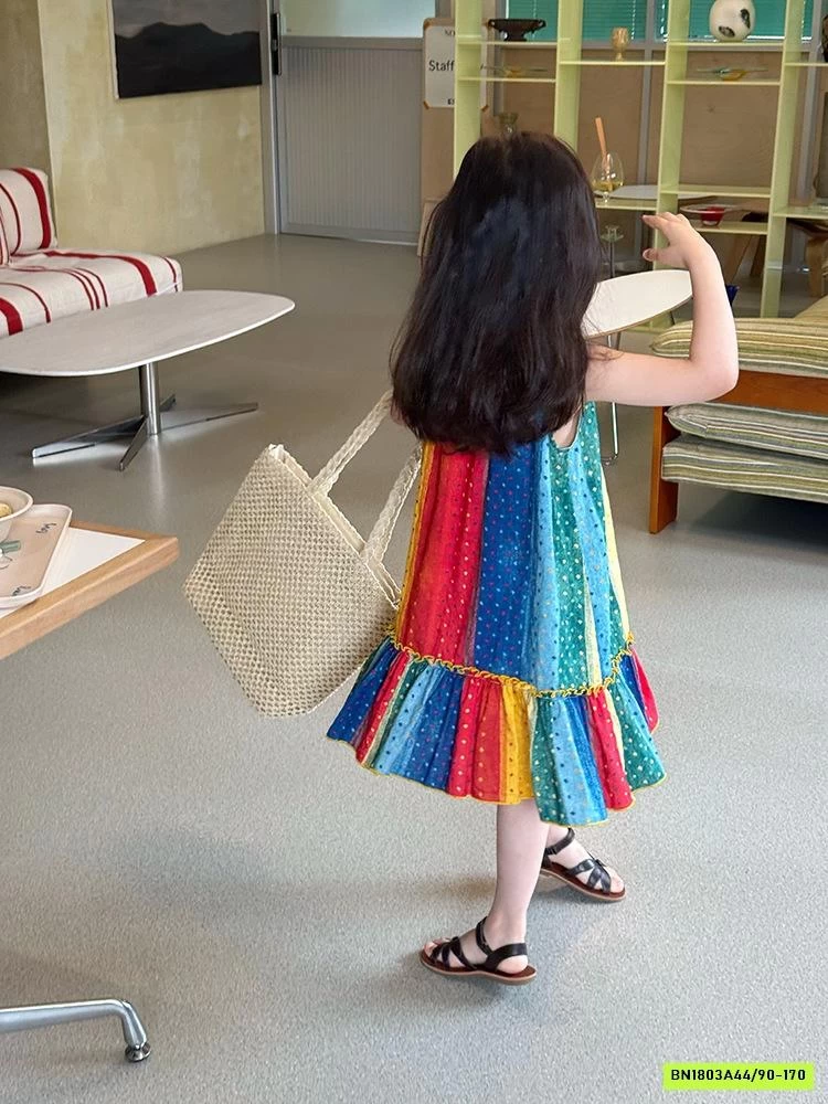 ĐẦM MAXI ĐUÔI CÁ CỔ YẾM 25D078 AMBB