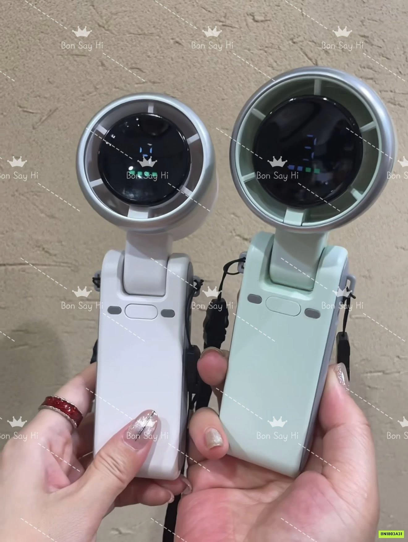 QUẠT MINI GẤP GỌN ĐEO CỔ