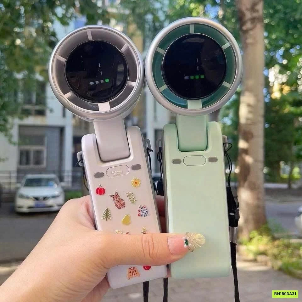 QUẠT MINI GẤP GỌN ĐEO CỔ