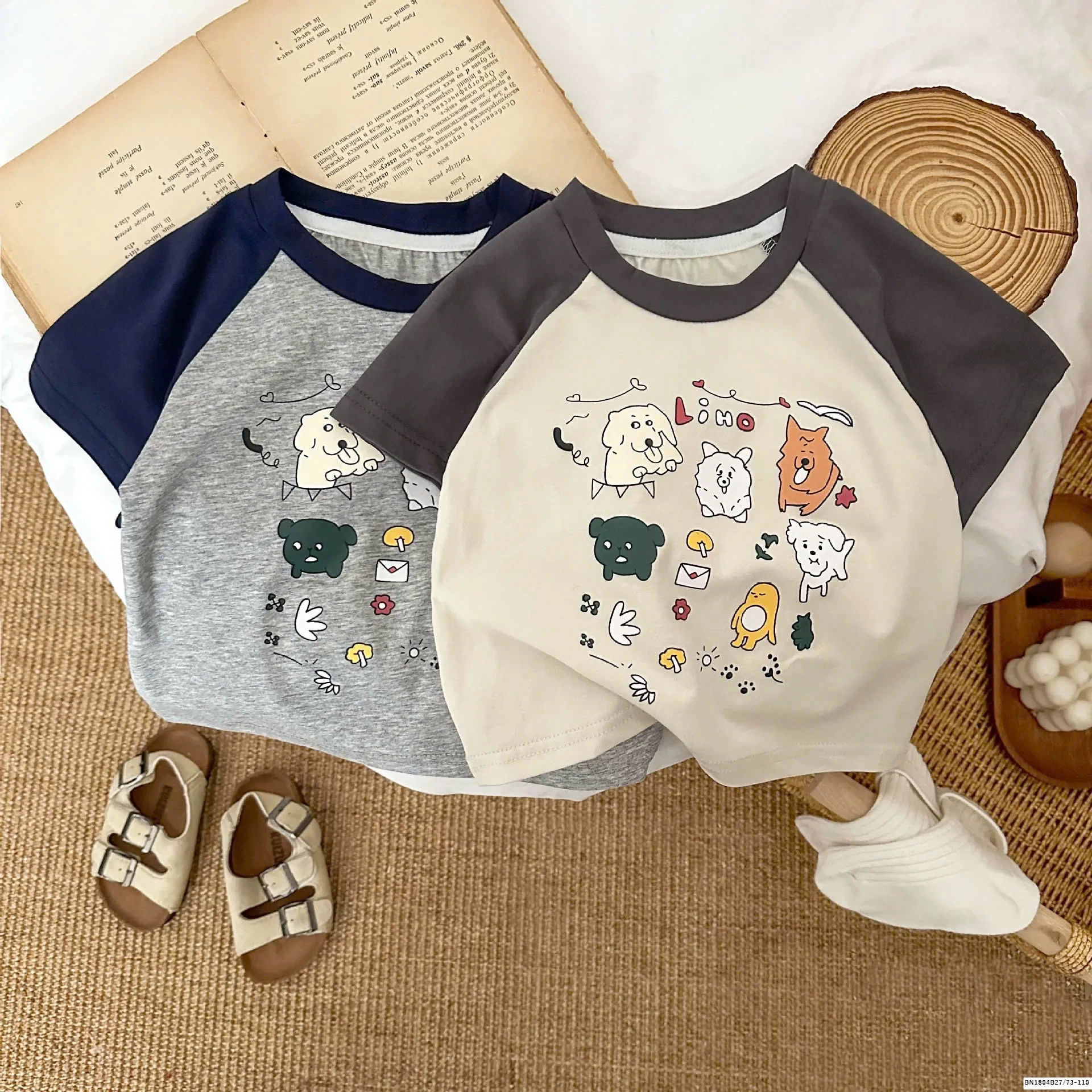 ÁO THUN PHỐI MÀU SZ NHÍ