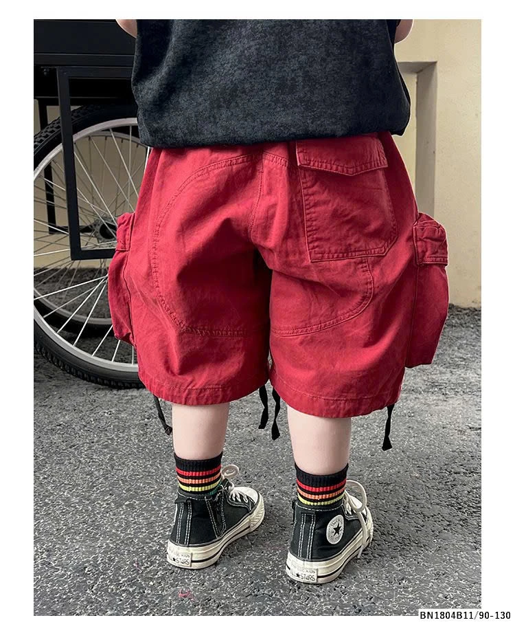 QUẦN SHORT ĐỎ TÚI HỘP