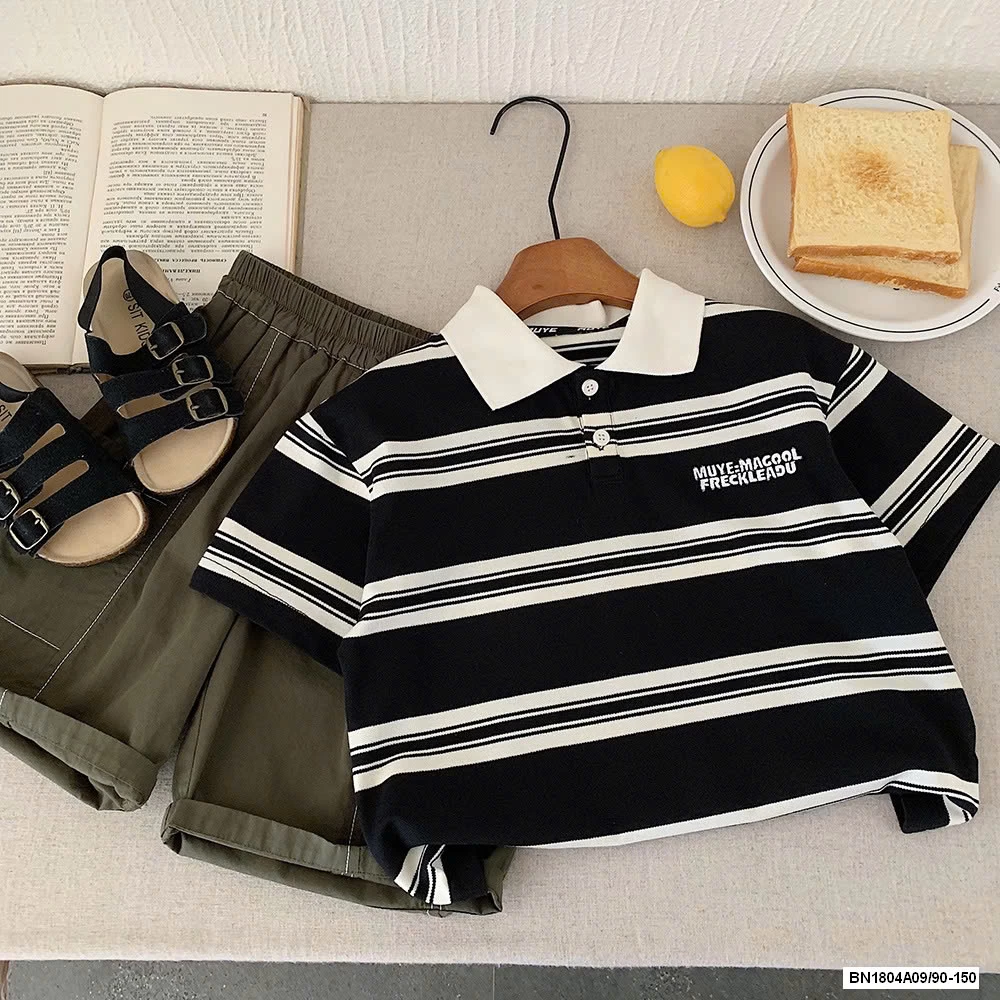 POLO KER NGANG THÊU CHỮ