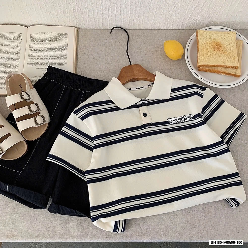 POLO KER NGANG THÊU CHỮ