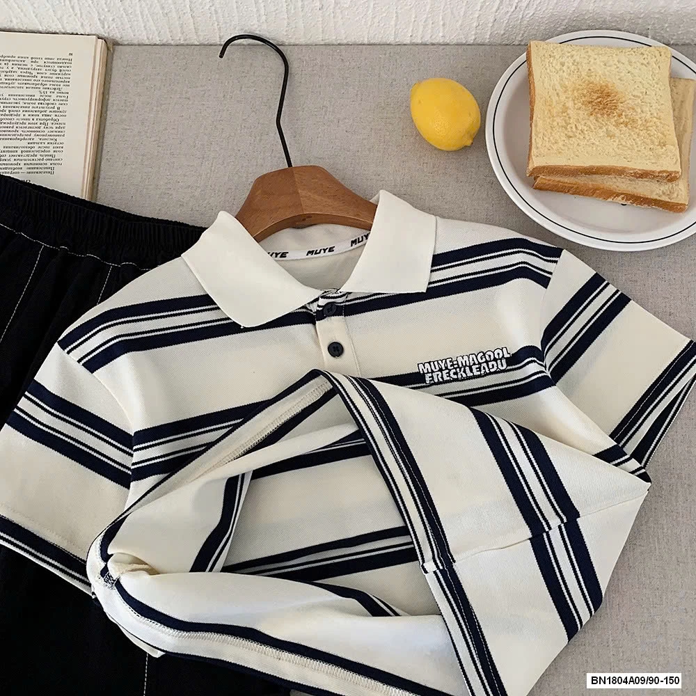 POLO KER NGANG THÊU CHỮ