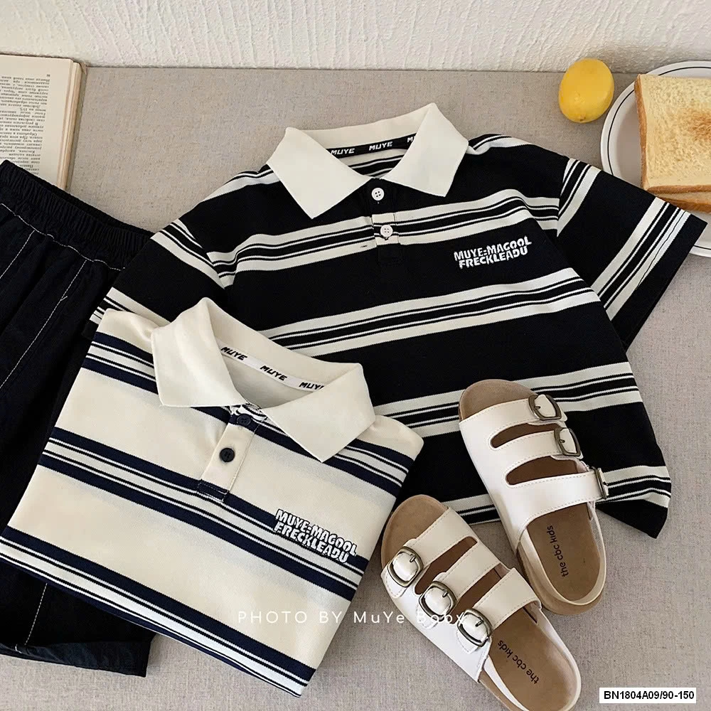 POLO KER NGANG THÊU CHỮ