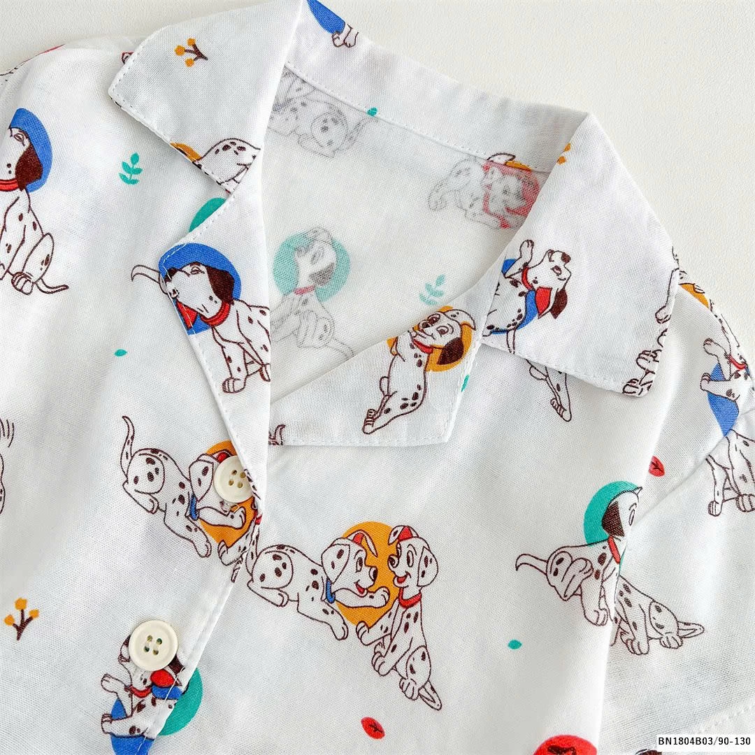 BỘ PIZAMA CỘC TAY MẸ BÉ