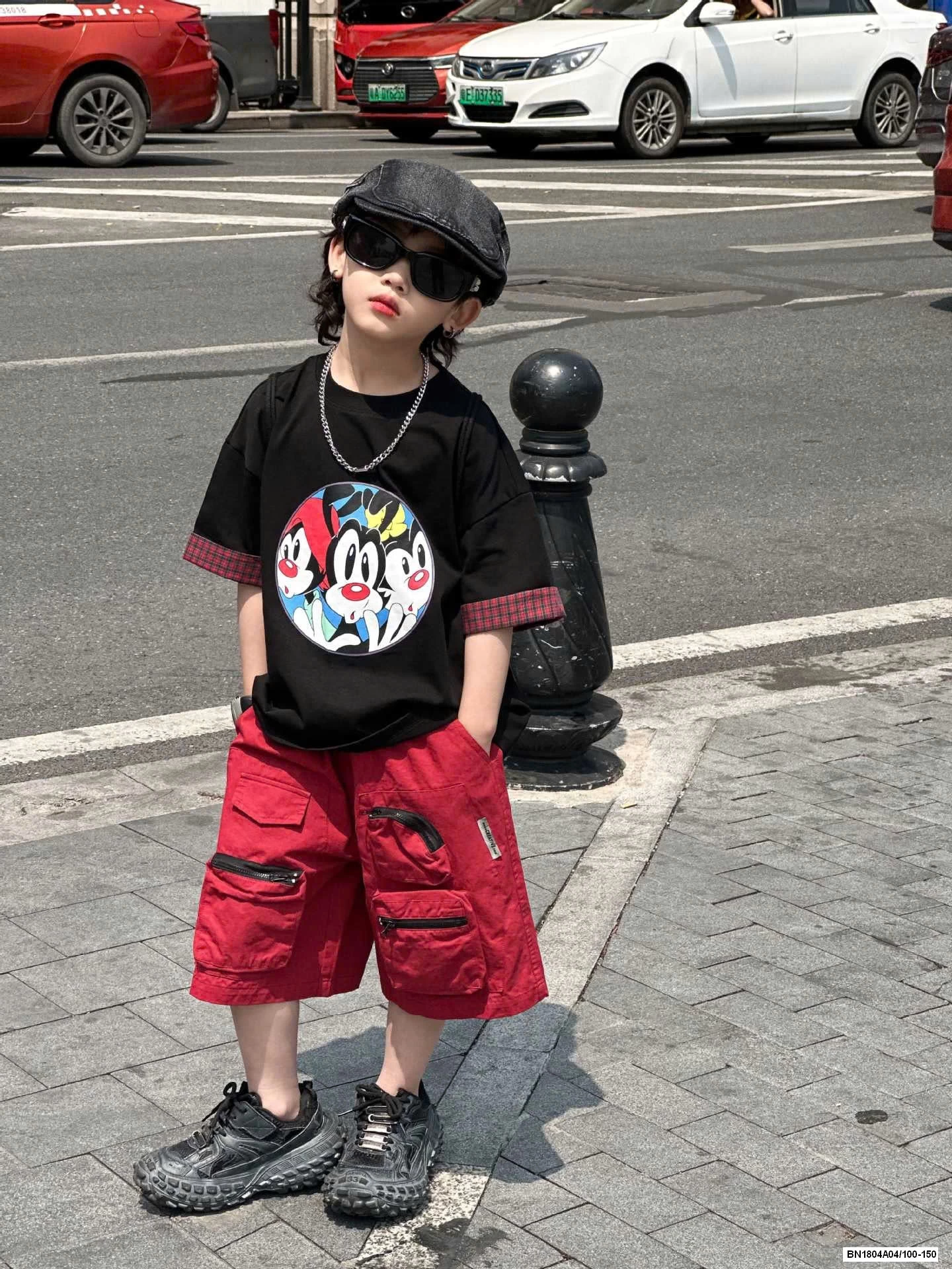 ÁO MICKEY MIX SHORT ĐỎ
