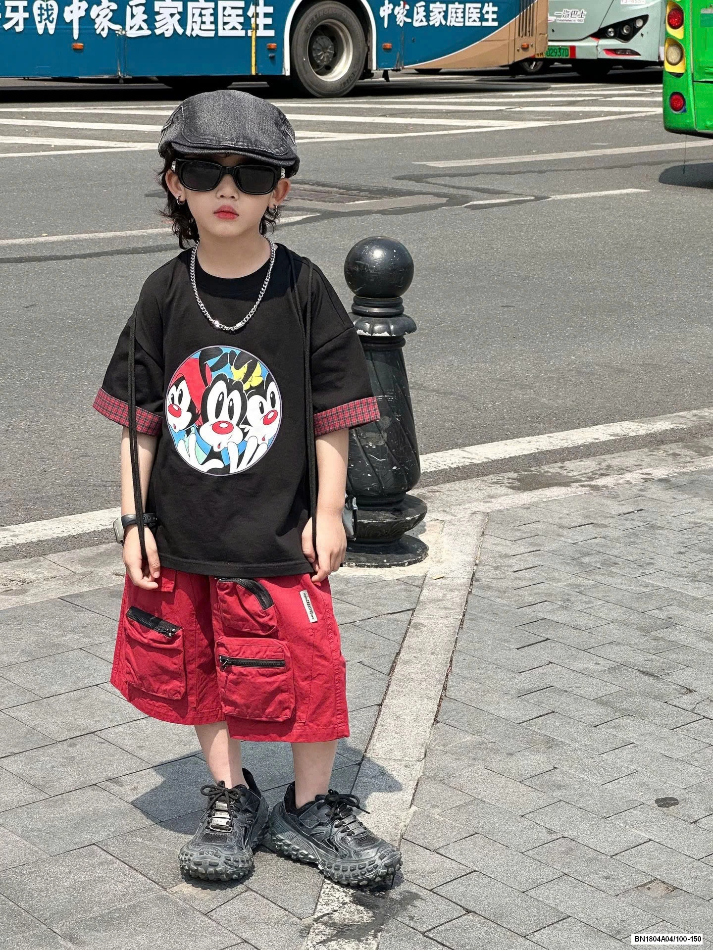 ÁO MICKEY MIX SHORT ĐỎ