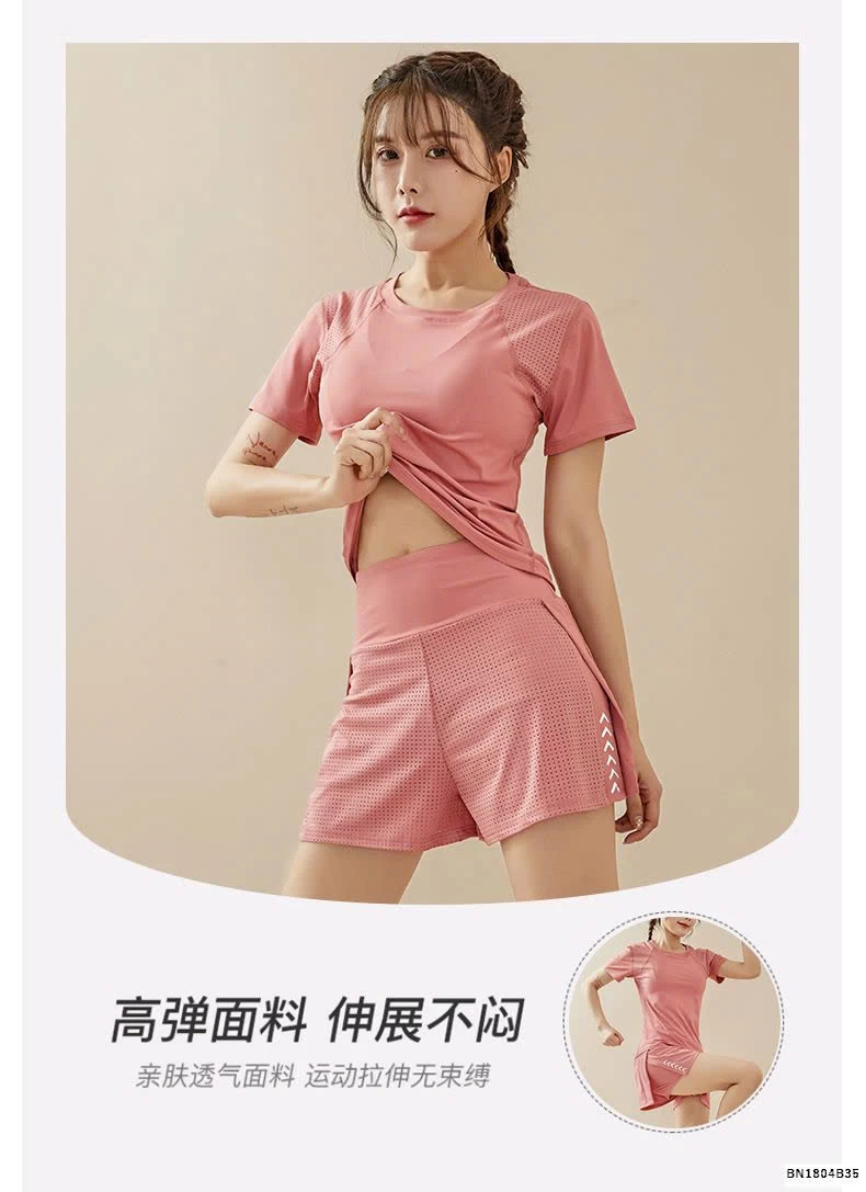 BỘ ĐỒ TẬP NỮ TRƠN MÀU