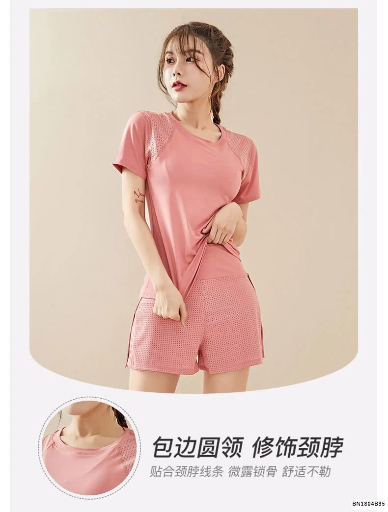 BỘ ĐỒ TẬP NỮ TRƠN MÀU