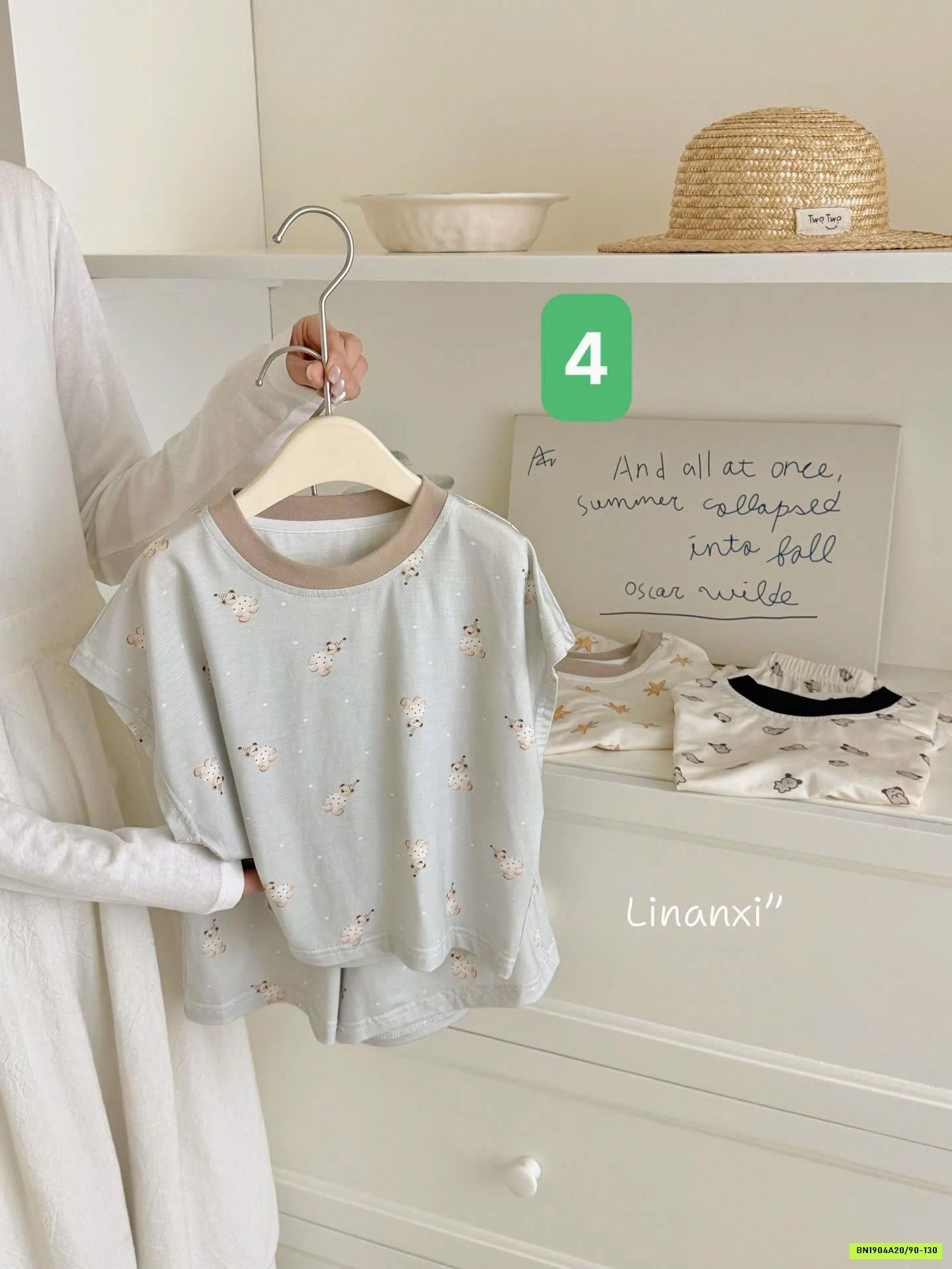 BỘ MẶC NHÀ HỌA TIẾT 87161 LINANXI