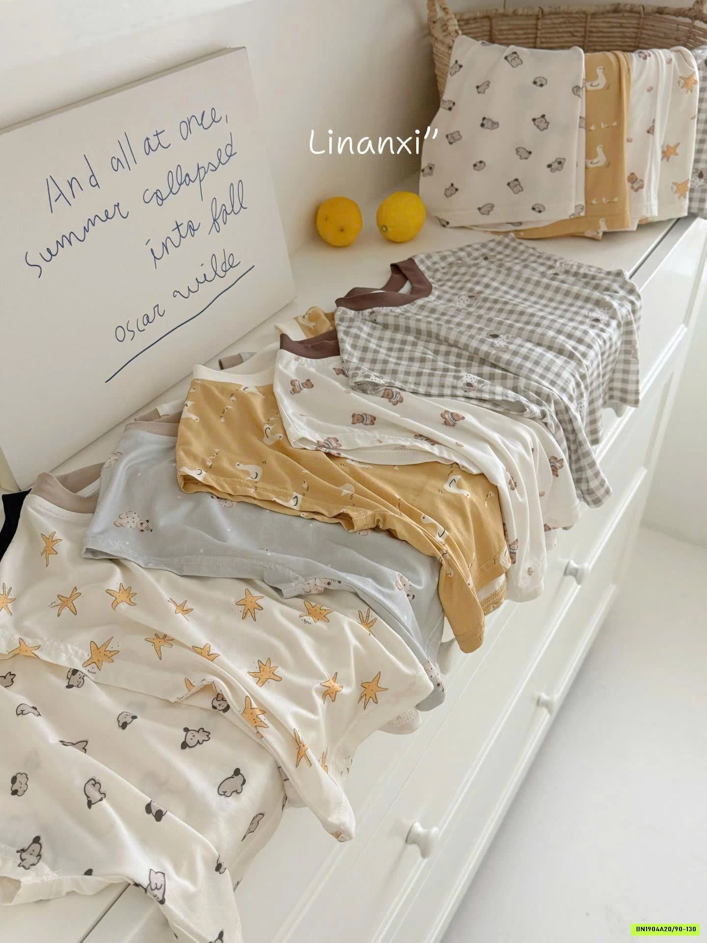 BỘ MẶC NHÀ HỌA TIẾT 87161 LINANXI