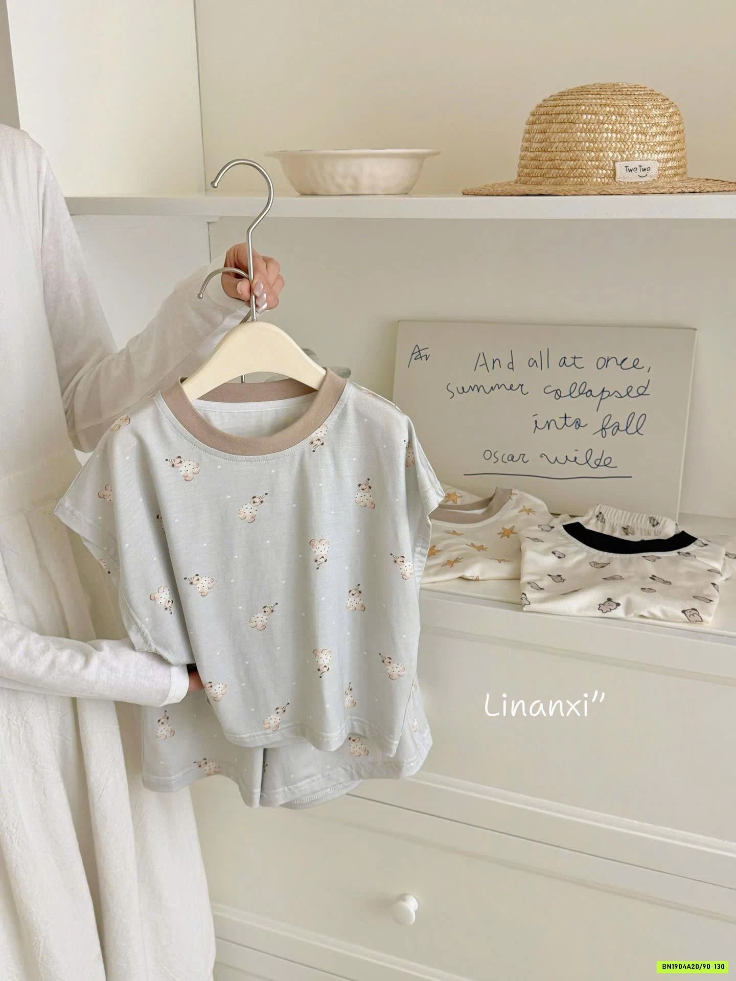 BỘ MẶC NHÀ HỌA TIẾT 87161 LINANXI