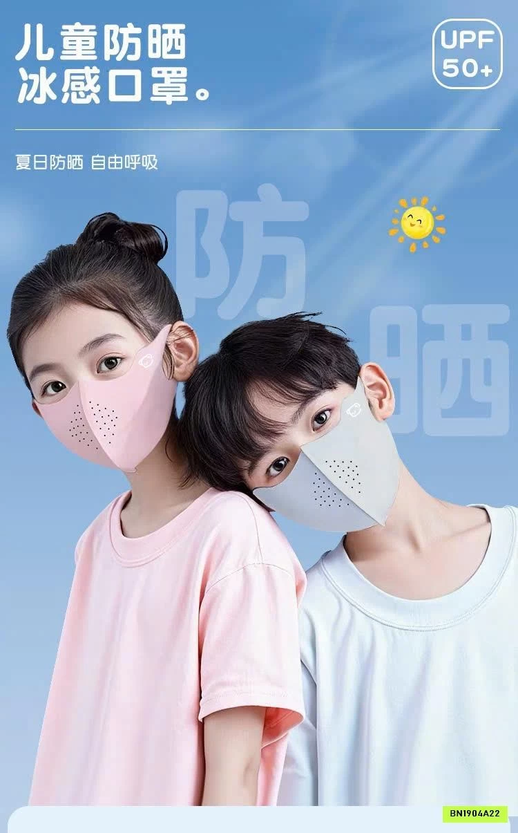 KHẨU TRANG CHỐNG NẮNG BĂNG LẠNH CHO BÉ