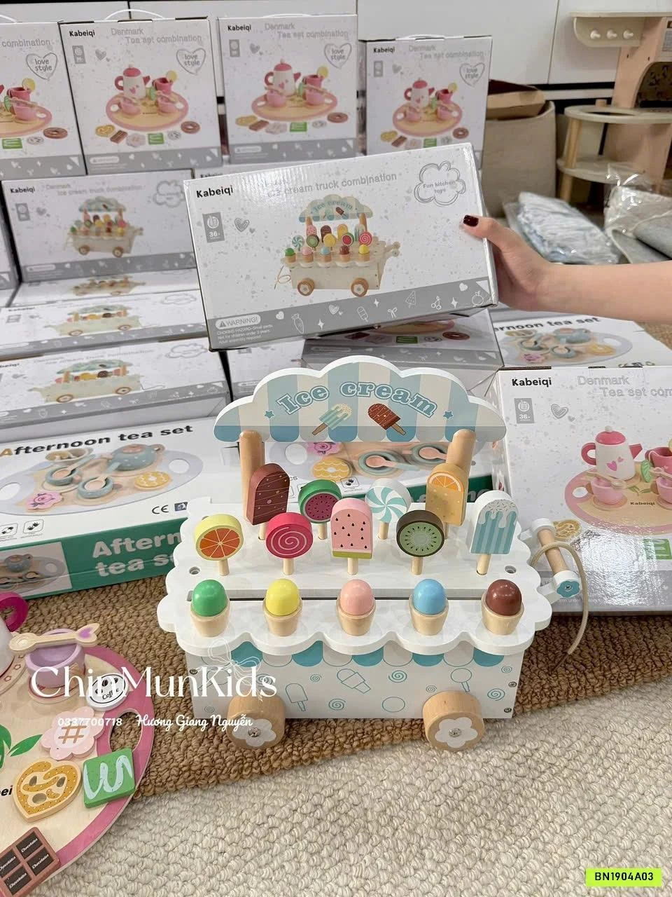 BỘ ĐỒ CHƠI GỖ TRÀ CHIỀU