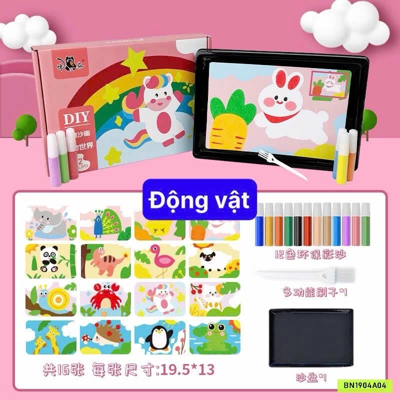 SET TRANH CÁT 13 HÌNH